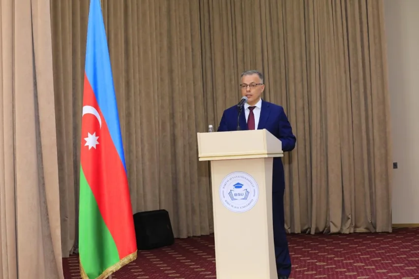 BSU-da Ümummilli Lider Heydər Əliyevin anadan olmasının 101-ci ildönümünə həsr edilmiş beynəlxalq elmi konfrans keçirilib (FOTO)