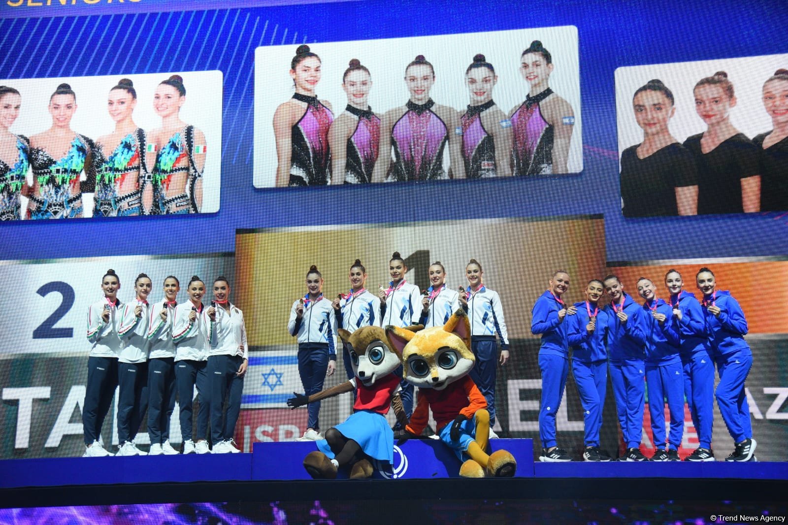 Bakıda keçirilən bədii gimnastika üzrə Avropa Kubokunun ilk qalibləri mükafatlandırılıblar (FOTO)