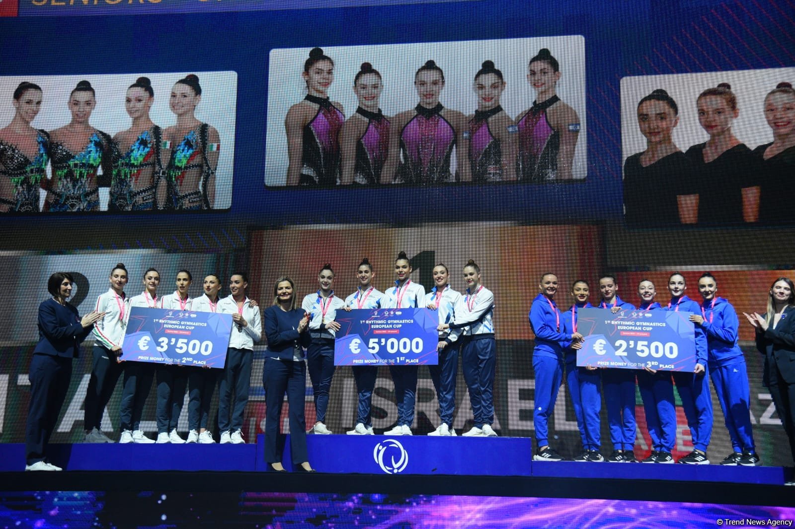 Bakıda keçirilən bədii gimnastika üzrə Avropa Kubokunun ilk qalibləri mükafatlandırılıblar (FOTO)