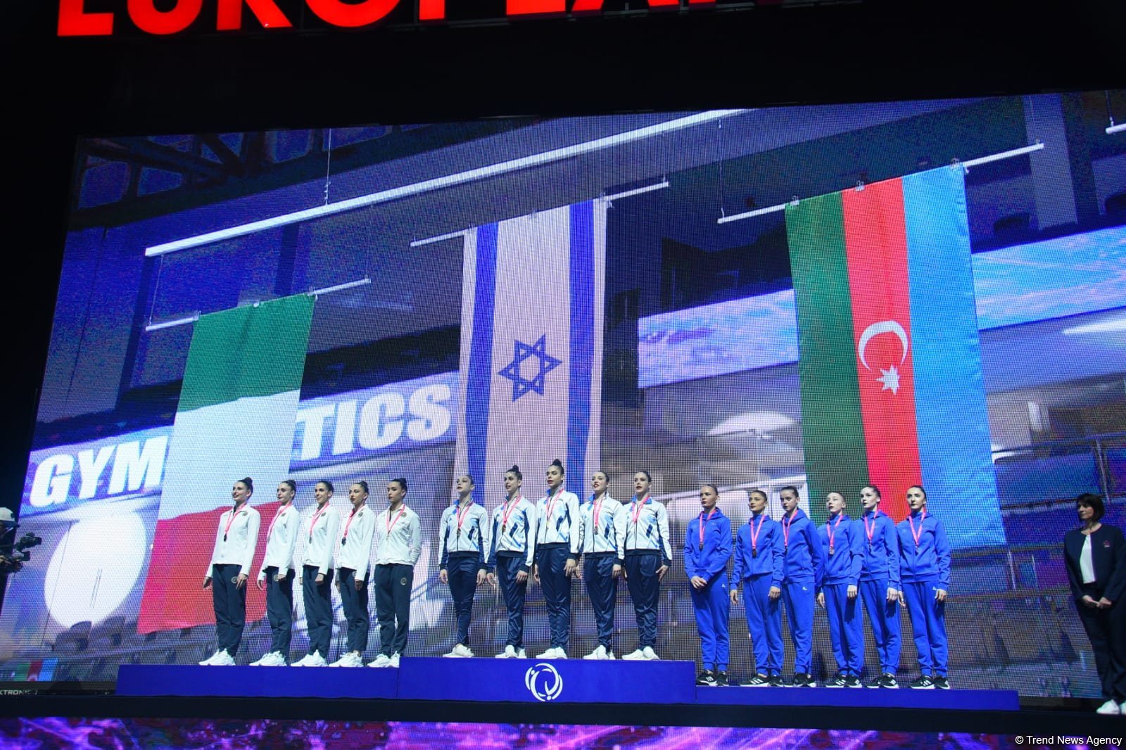 Bakıda keçirilən bədii gimnastika üzrə Avropa Kubokunun ilk qalibləri mükafatlandırılıblar (FOTO)
