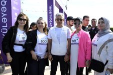 Heydər Əliyev Fondunun təşəbbüsü ilə keçirilən “Bakı marafonu 2024” başa çatdı (FOTO)