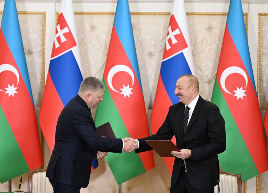 Azərbaycan və Slovakiya arasında strateji əməkdaşlıq haqqında Birgə Bəyannamə imzalanıb (YENİLƏNİB)