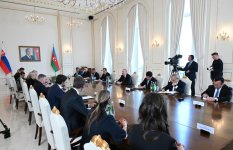 Prezident İlham Əliyevin Slovakiyanın Baş naziri ilə geniş tərkibdə görüşü keçirilib (FOTO/VİDEO) (YENİLƏNİB)