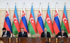 Azərbaycan-Slovakiya sənədlərinin imzalanması mərasimi olub (FOTO) (YENİLƏNİB)