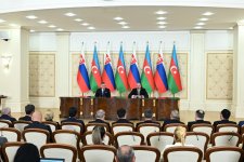 Prezident İlham Əliyev və Slovakiyanın Baş naziri mətbuata bəyanatlarla çıxış ediblər (FOTO/VİDEO) (YENİLƏNİB)