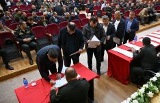 Bir qrup hərbi qulluqçuya mənzillər təqdim edilib (FOTO)