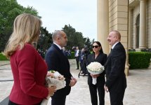 Bolqarıstan Prezidenti Rumen Radevin Bakıda rəsmi qarşılanma mərasimi olub (FOTO/VİDEO)