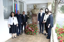 Xətai rayonunda Milli Qəhrəman İlqar Mirzəyevin büstünün açılışı olub (FOTO)