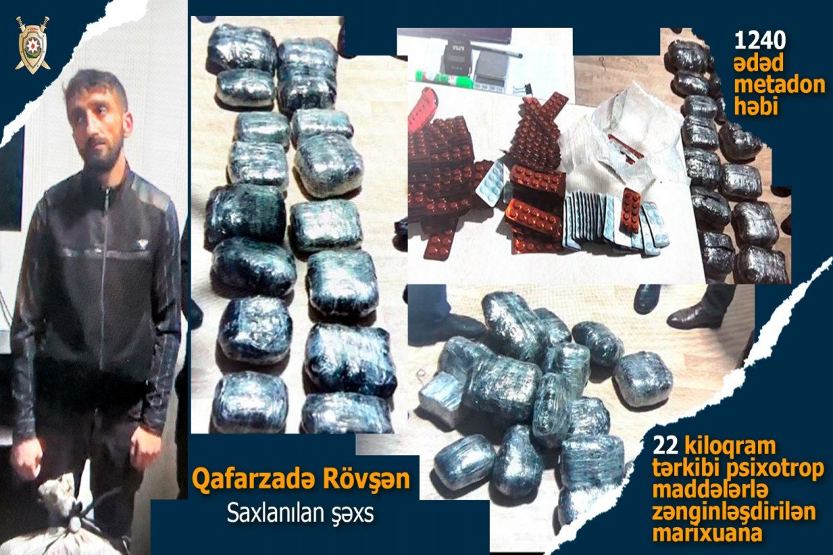 Lənkəranda əməliyyat: narkokuryerdə 22 kq marixuana aşkar olundu