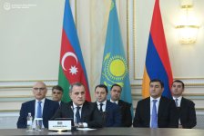 Azərbaycan, Ermənistan və Qazaxıstan XİN rəhbərləri arasında görüş keçirilir (FOTO)