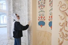 Prezident İlham Əliyev və Birinci xanım Mehriban Əliyeva Şuşada Aşağı Gövhər Ağa məscidində aparılan bərpa işləri ilə tanış olublar (FOTO/VİDEO) (YENİLƏNİB)