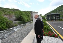 Prezident İlham Əliyev Laçında kiçik su elektrik stansiyalarının açılışlarında iştirak edib (FOTO/VİDEO)