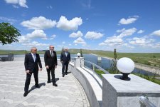 Prezident İlham Əliyev Füzuli rayonunda Köndələnçay su anbarları kompleksinin təmir-bərpadan sonra açılışında iştirak edib (FOTO/VİDEO) (YENİLƏNİB)