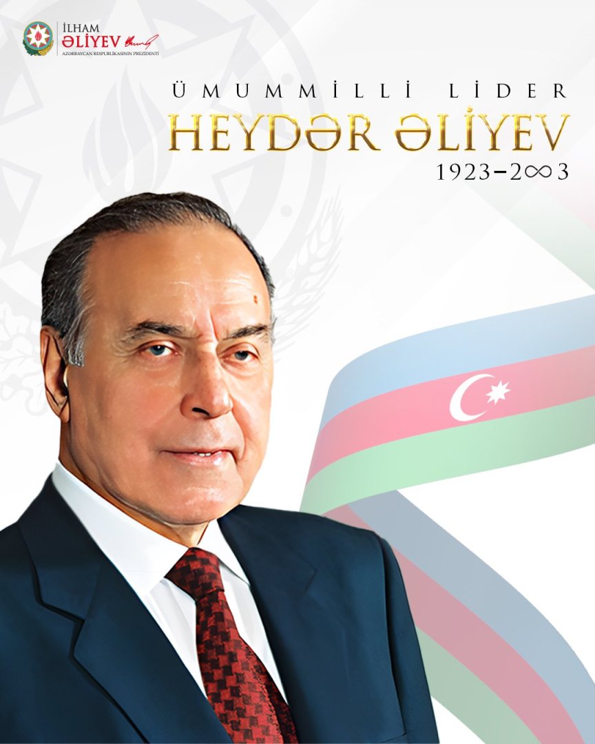 Prezident İlham Əliyev Ulu Öndər Heydər Əliyevin anadan olmasının 101-ci ildönümü ilə əlaqədar paylaşım edib (FOTO)