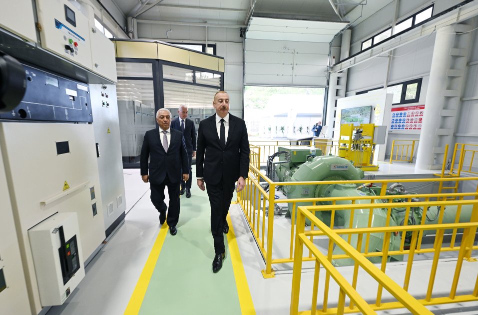 Prezident İlham Əliyev Laçında kiçik su elektrik stansiyalarının açılışlarında iştirak edib (FOTO/VİDEO)