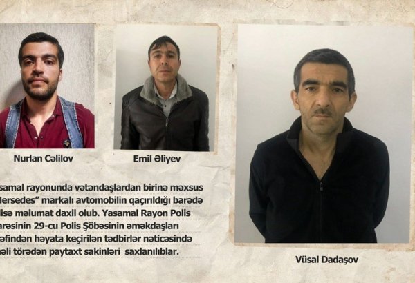 Yasamalda oğurladıqları “Mersedes”i satmaq istəyənlər ələ keçib