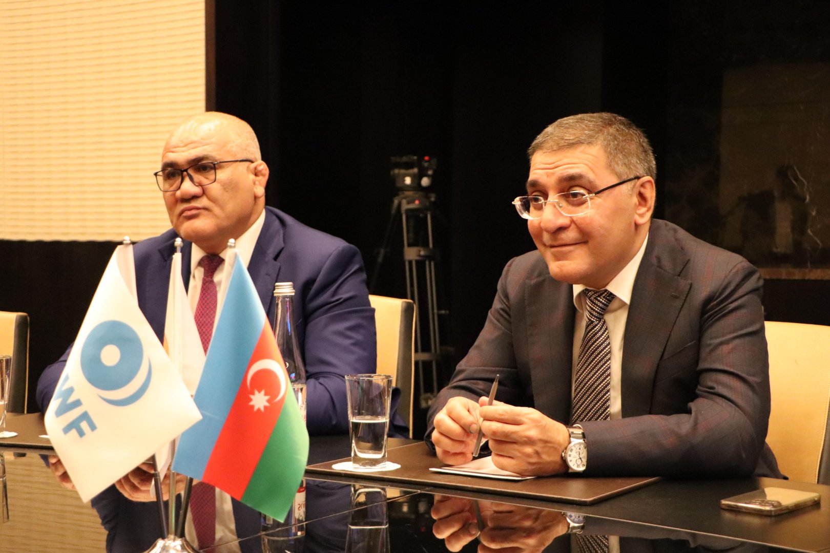 Kamran Nəbizadə IWF prezidenti ilə görüşüb (FOTO)