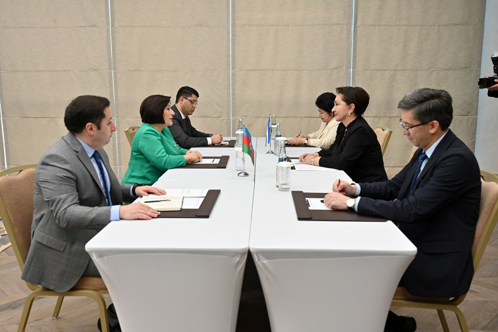 Sahibə Qafarova Özbəkistan Ali Məclisi Senatının sədri ilə görüşüb (FOTO)