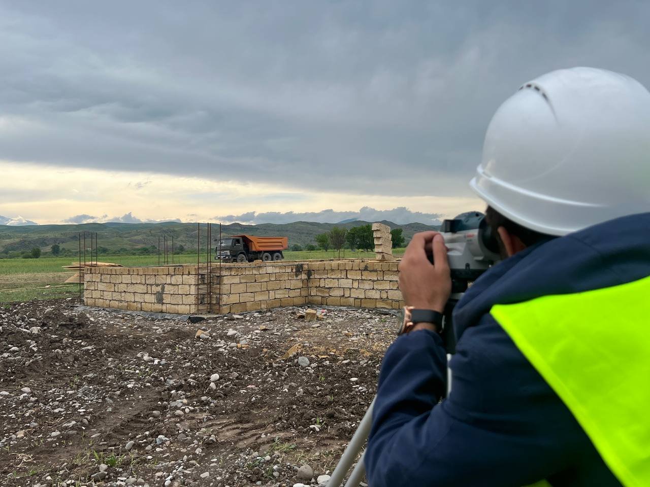Qubadlının iki kəndində tikinti işlərinə başlanıldı (FOTO)