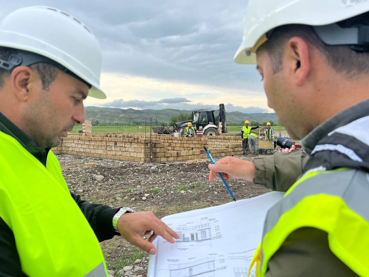 Qubadlının iki kəndində tikinti işlərinə başlanıldı (FOTO)