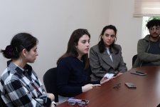 İtaliyalı bərpaçı-memar AzMİU-nun gənc tədqiqatçılarına seminar keçib