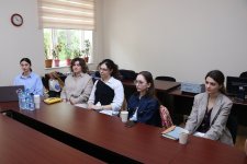 İtaliyalı bərpaçı-memar AzMİU-nun gənc tədqiqatçılarına seminar keçib