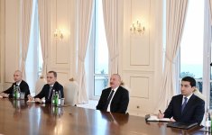 Prezident İlham Əliyev ATƏT-in fəaliyyətdə olan sədrinin başçılıq etdiyi nümayəndə heyətini qəbul edib (FOTO/VİDEO) (YENİLƏNİB)