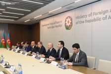 Ceyhun Bayramovun ATƏT-in fəaliyyətdə olan sədri ilə geniş tərkibdə görüşü keçirilib (FOTO) (YENİLƏNİB)