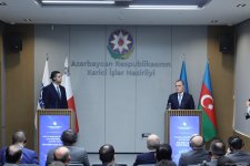 Ceyhun Bayramov  ATƏT-in fəaliyyətdə olan sədri ilə birgə mətbuat konfransı keçirib (FOTO)
