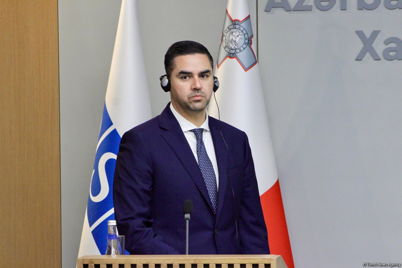 Ceyhun Bayramov  ATƏT-in fəaliyyətdə olan sədri ilə birgə mətbuat konfransı keçirib (FOTO)