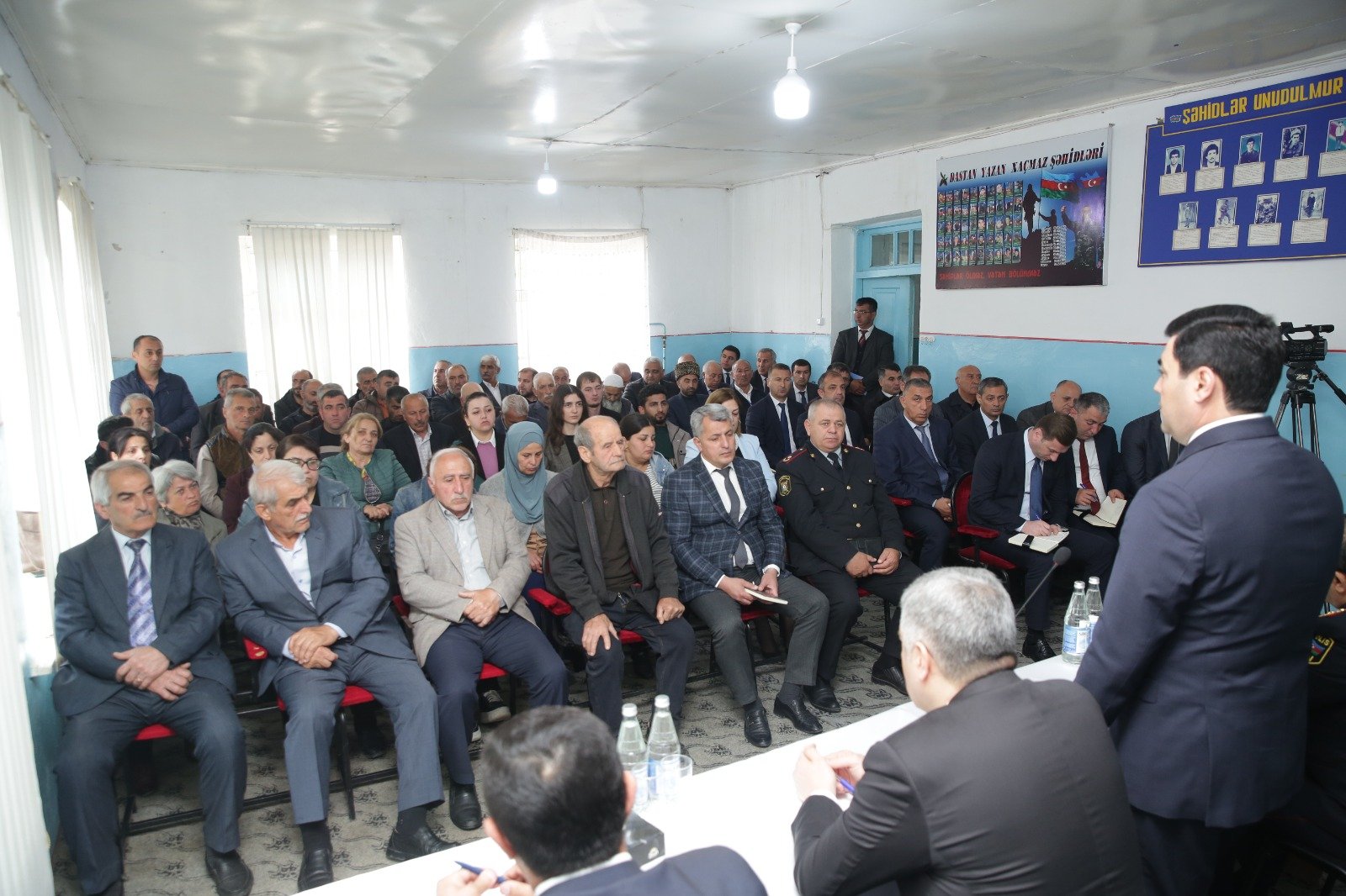 Xaçmazın Yergüc kəndində sakinlərin müraciət və təklifləri dinlənilib (FOTO)
