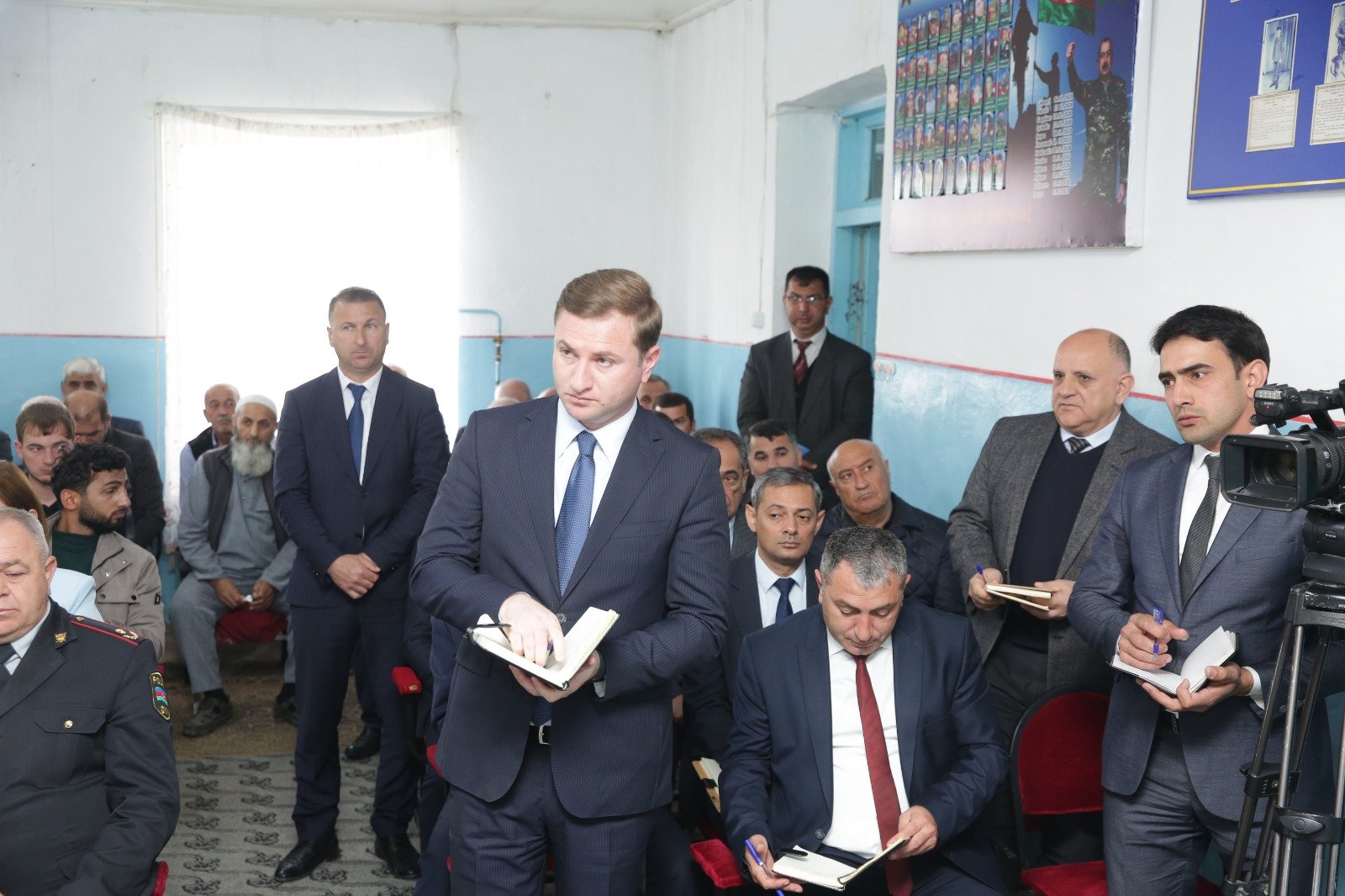 Xaçmazın Yergüc kəndində sakinlərin müraciət və təklifləri dinlənilib (FOTO)