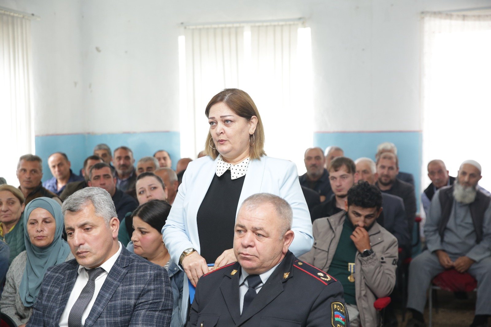 Xaçmazın Yergüc kəndində sakinlərin müraciət və təklifləri dinlənilib (FOTO)