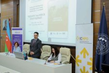 UNEC-də Avropa İttifaqı tərəfindən maliyyələşdirilən "Miqrasiya" dərsliyinin təqdimatı keçirilib (FOTO)