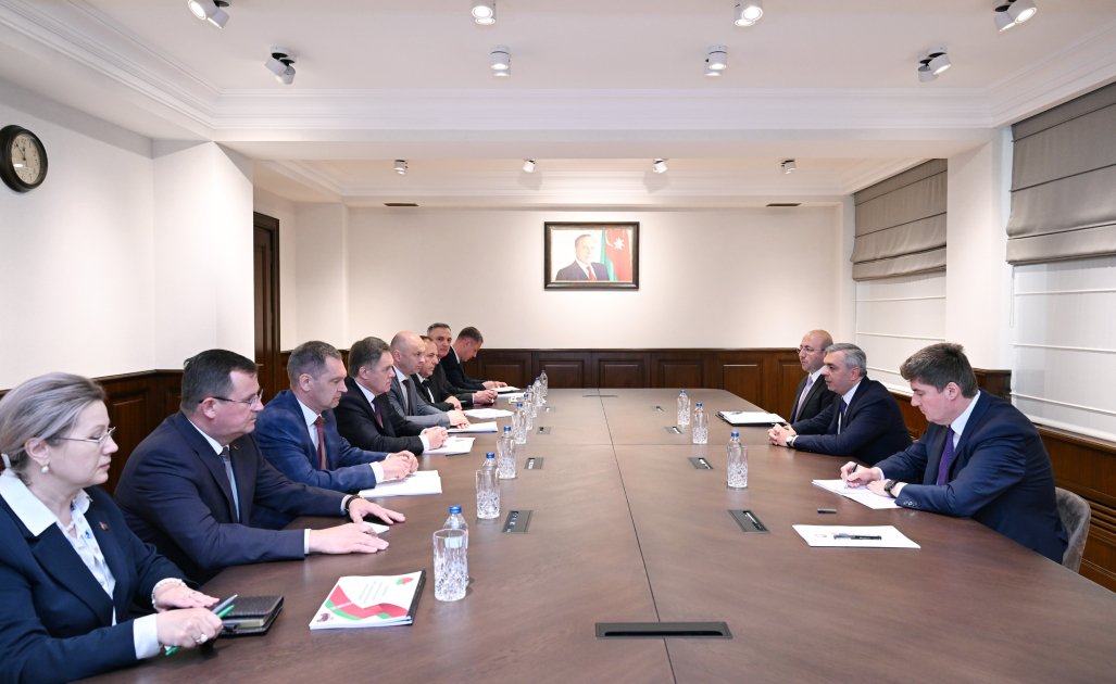 Prezident Administrasiyasının rəhbəri Samir Nuriyev Belarusun Baş nazirinin müavini İqor Petrişenko ilə görüşüb (FOTO)