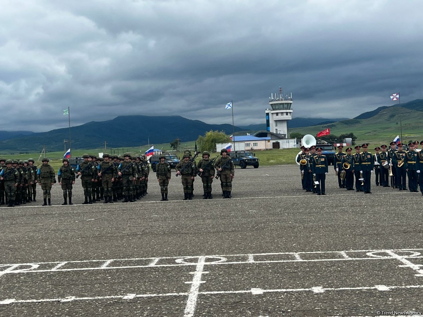 Rusiya sülhməramlılarının Qarabağı tərk etməsi ilə bağlı tədbir keçirilib (FOTO/VİDEO) (YENİLƏNİB)