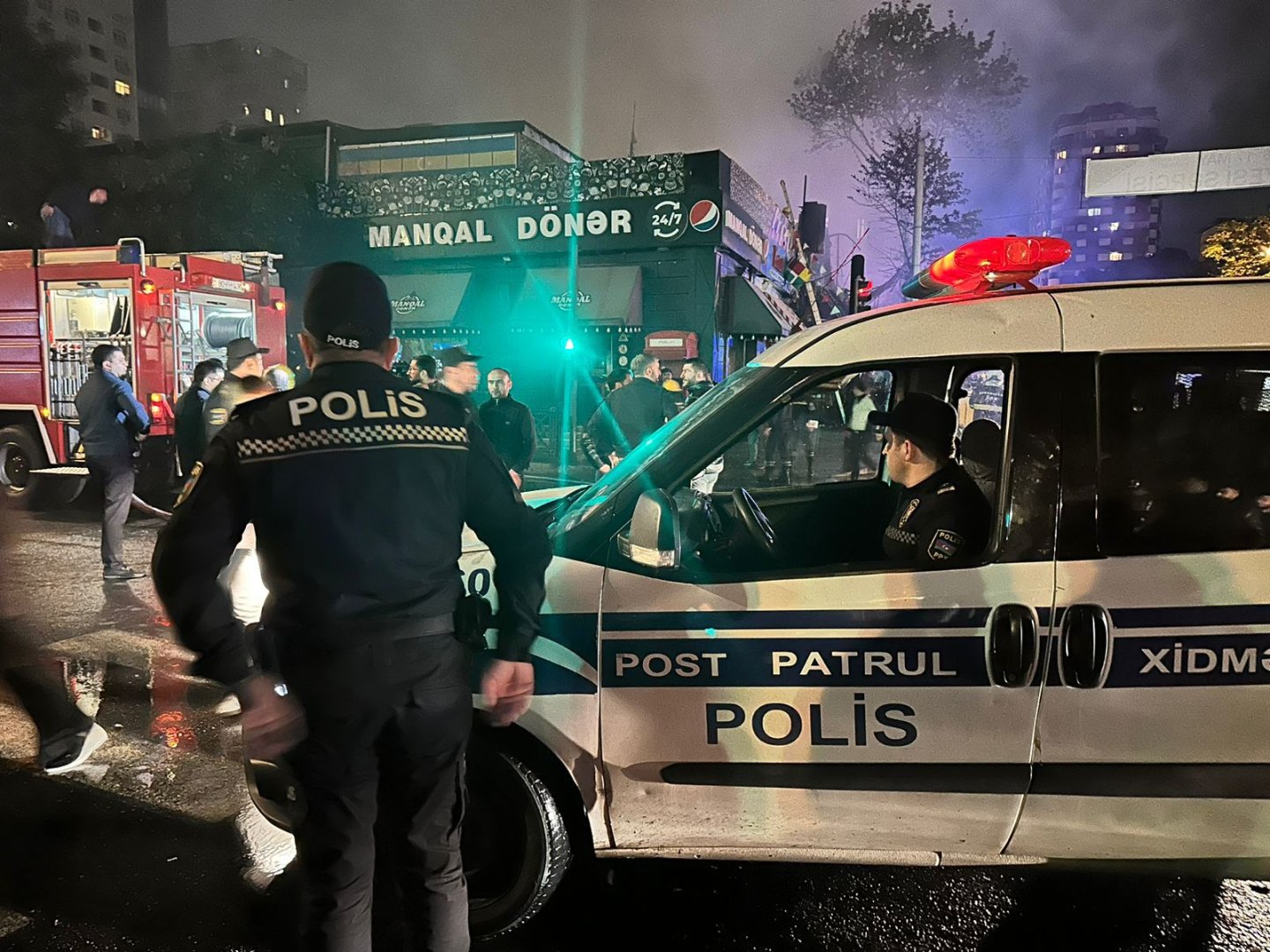 Bakıda güclü yanğının baş verdiyi ərazidən yeni görüntülər (FOTO/VİDEO)