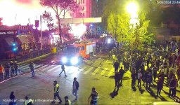 Bakıda yanğın səbəbindən bağlanan yollar açılıb (FOTO) (YENİLƏNİB)