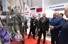 Azərbaycan və Belarus Prezidentləri “Caspian Agro” və  “InterFood Azerbaijan” sərgiləri ilə tanış olublar (FOTO/VİDEO) (YENİLƏNİB-2)