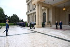 Belarus Prezidenti Aleksandr Lukaşenkonun rəsmi qarşılanma mərasimi olub (FOTO/VİDEO)