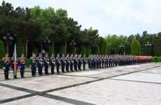 Belarus Prezidenti Aleksandr Lukaşenkonun rəsmi qarşılanma mərasimi olub (FOTO/VİDEO)