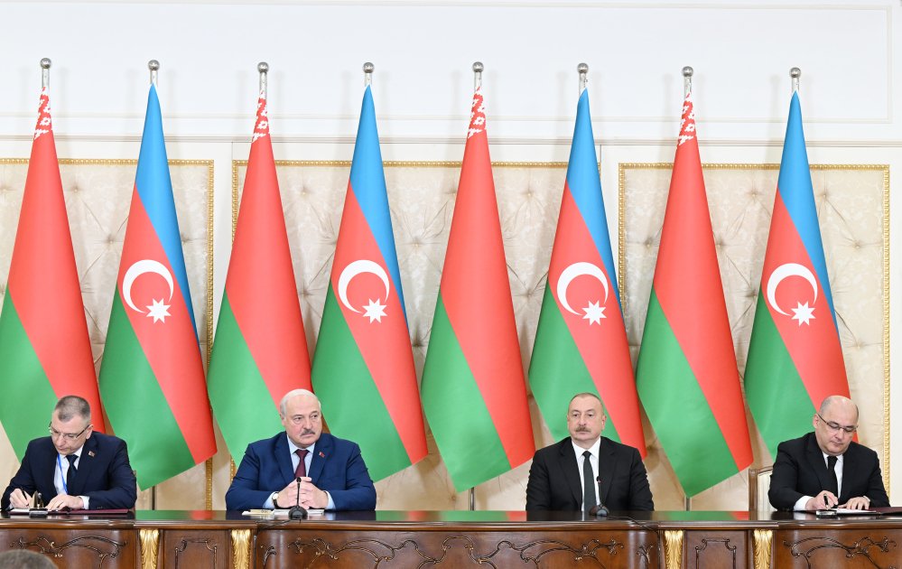 Azərbaycan-Belarus sənədləri imzalanıb (FOTO/VİDEO) (YENİLƏNİB)