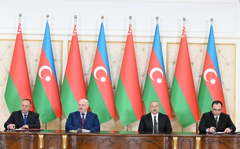 Azərbaycan-Belarus sənədləri imzalanıb (FOTO/VİDEO) (YENİLƏNİB)