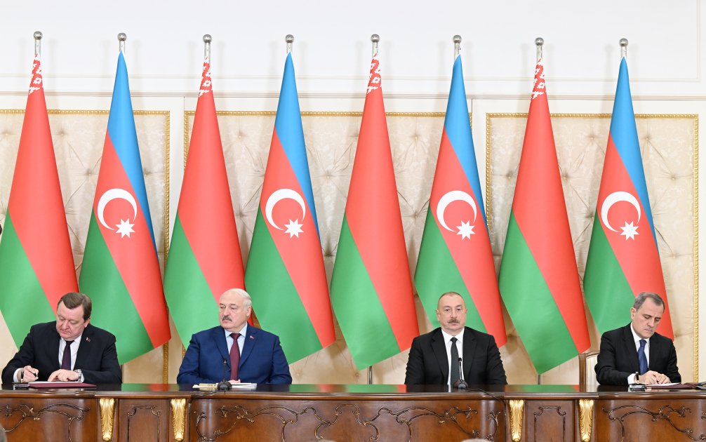 Azərbaycan-Belarus sənədləri imzalanıb (FOTO/VİDEO) (YENİLƏNİB)