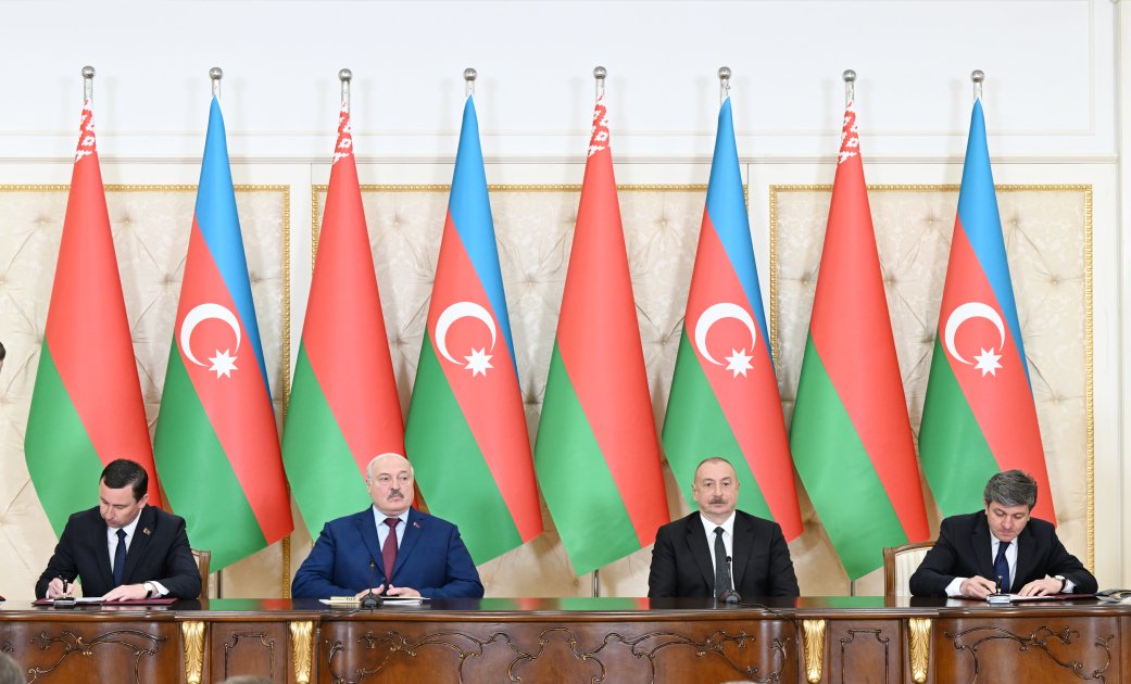 Azərbaycan-Belarus sənədləri imzalanıb (FOTO/VİDEO) (YENİLƏNİB)