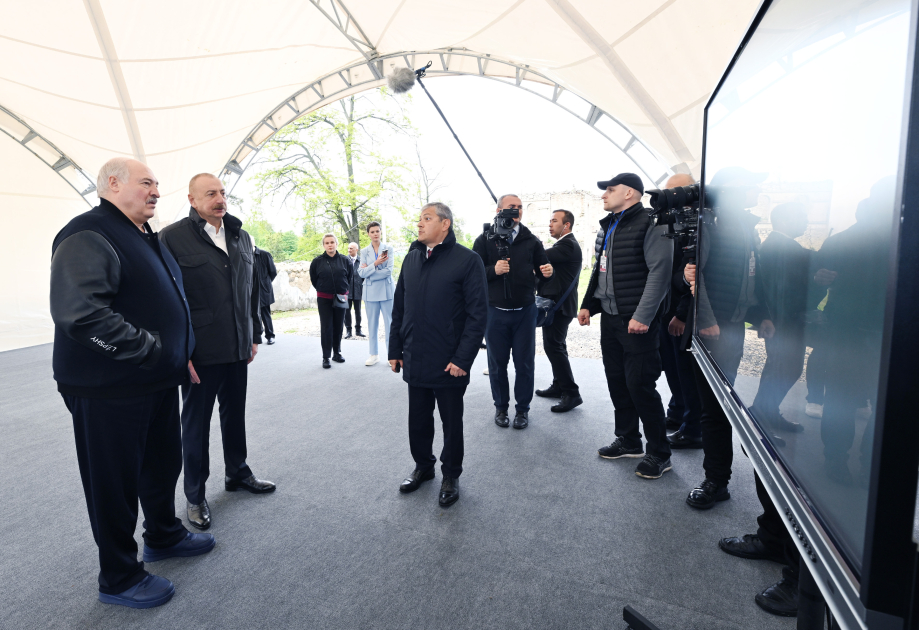 Prezident İlham Əliyevə və Belarus Prezidentinə Şuşanın Baş planı barədə məlumat verilib (FOTO)