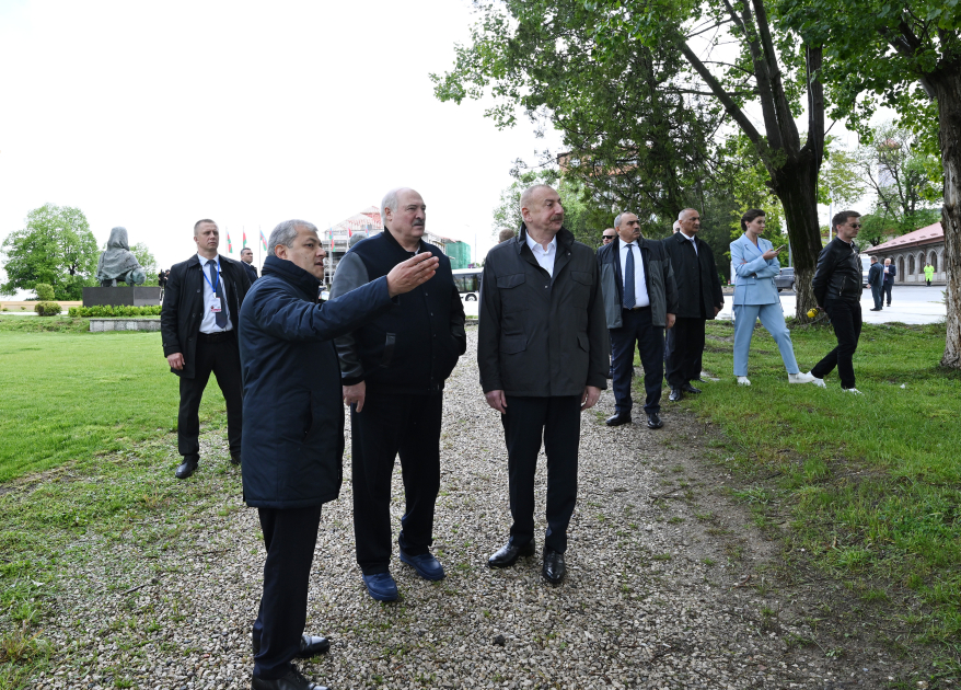 Prezident İlham Əliyevə və Belarus Prezidentinə Şuşanın Baş planı barədə məlumat verilib (FOTO)