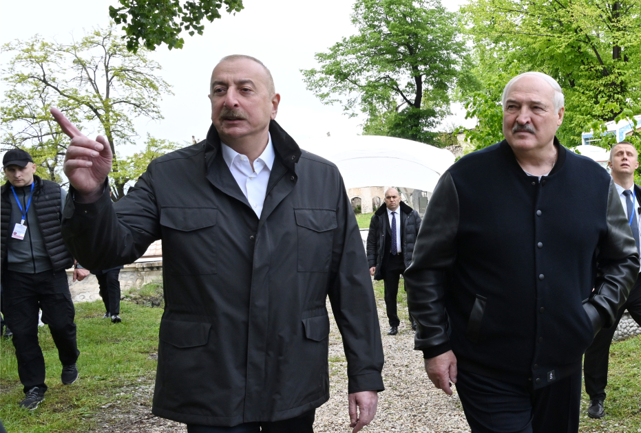 Prezident İlham Əliyevə və Belarus Prezidentinə Şuşanın Baş planı barədə məlumat verilib (FOTO)