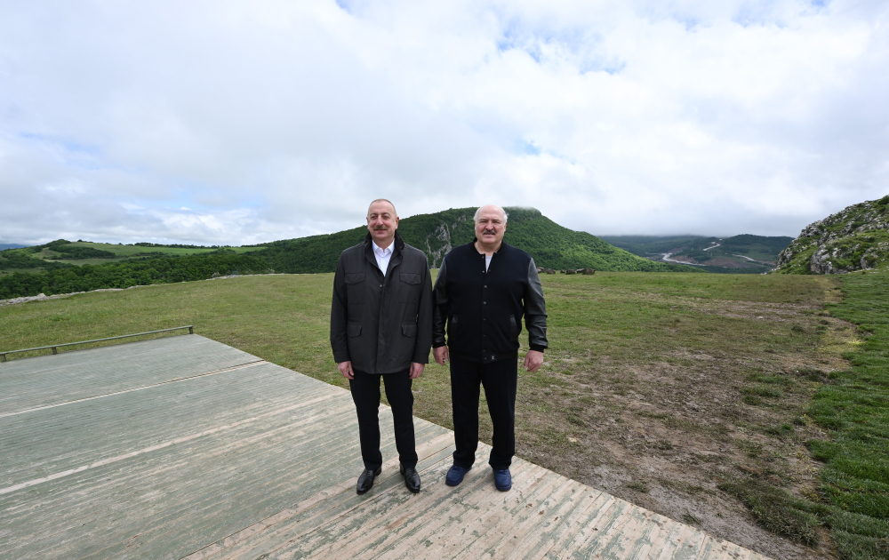 Prezident İlham Əliyev və Prezident Aleksandr Lukaşenko Cıdır düzündə olublar (FOTO)