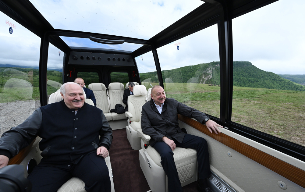 Prezident İlham Əliyev və Prezident Aleksandr Lukaşenko Cıdır düzündə olublar (FOTO)